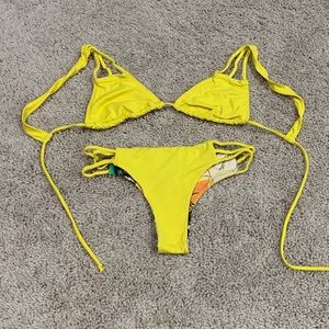 San Lorenzo yellow bikini set